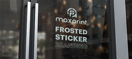 Frosted Sticker Branding