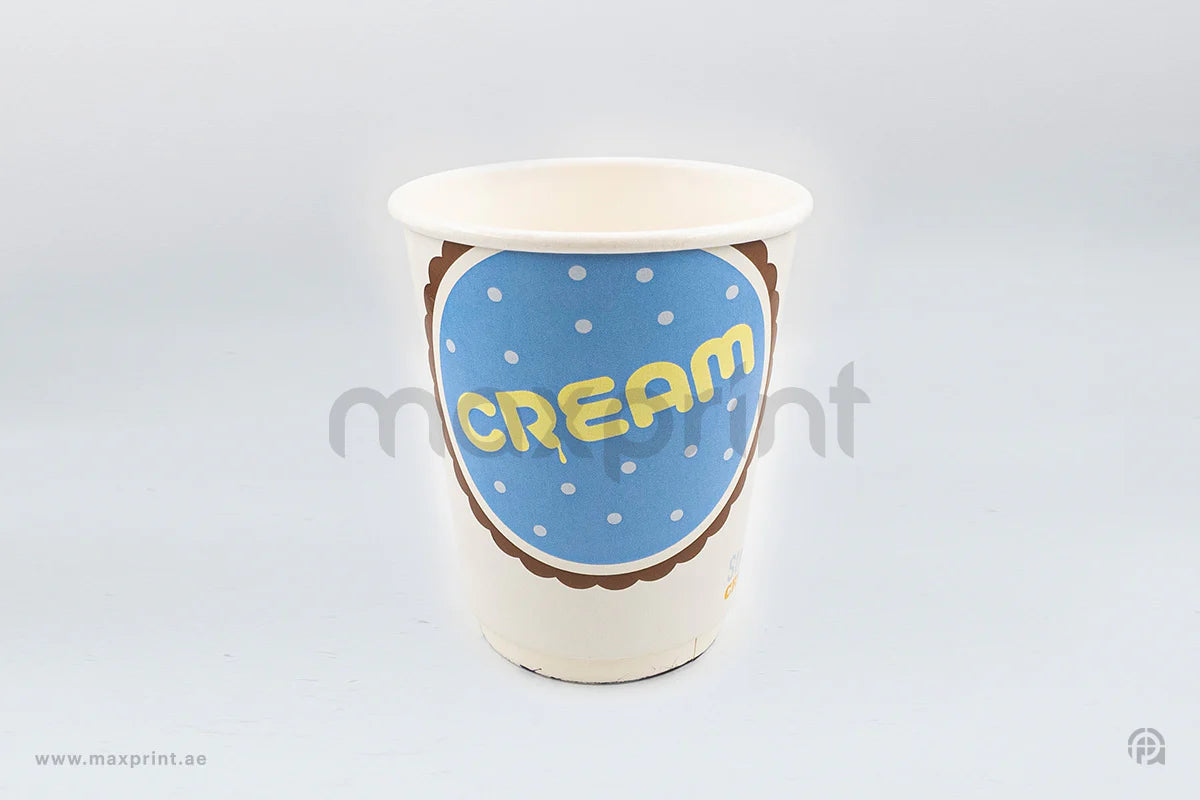 1000 Paper Cups Double Wall 8 oz with Lid