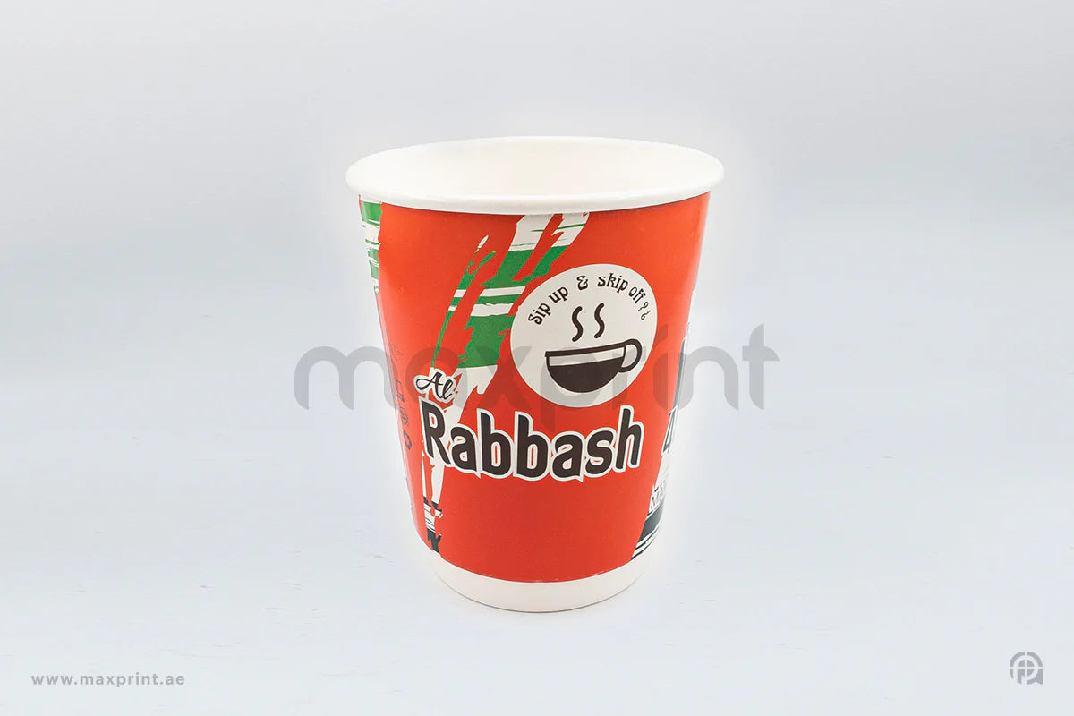 1000 Paper Cups Double Wall 8 oz with Lid