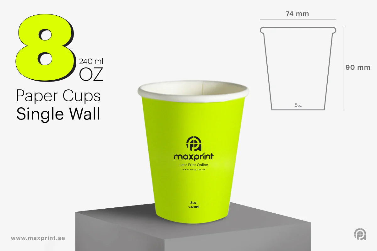 10000 Paper Cups Single Wall 8 oz