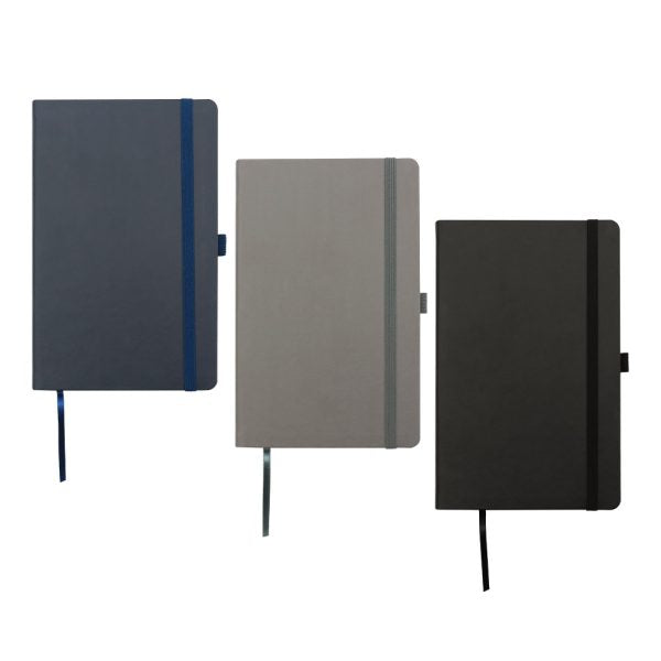 50 Appeel A5 PU Notebooks with Elastic Band Pen Loop Bookmark