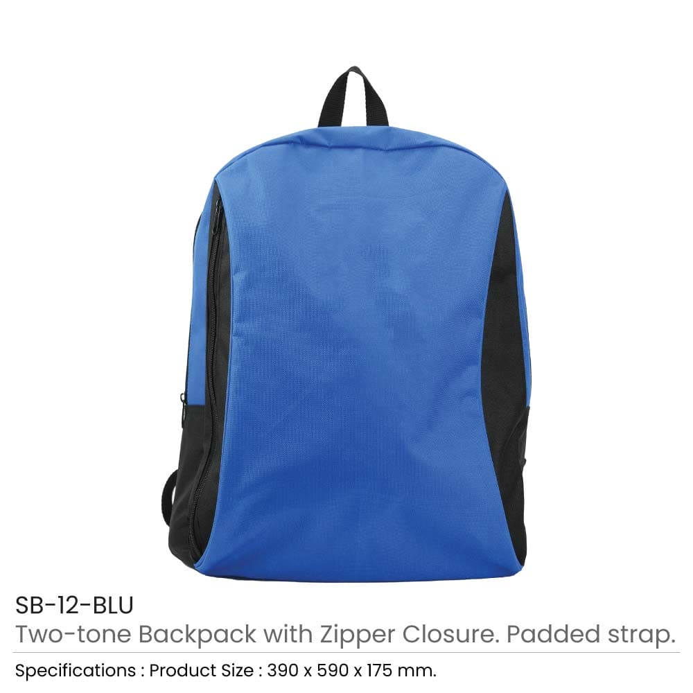 25 Two-toned Backpacks 600D Polyester Material