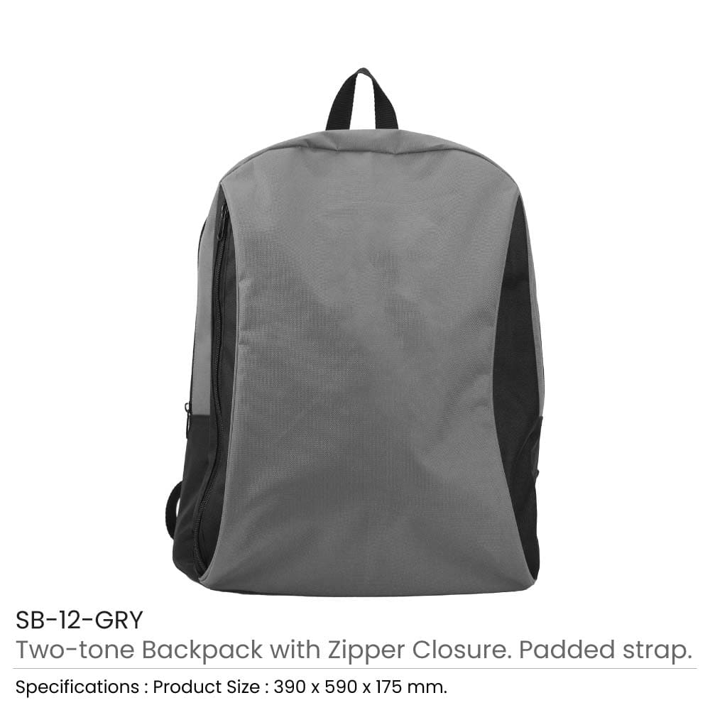 25 Two-toned Backpacks 600D Polyester Material