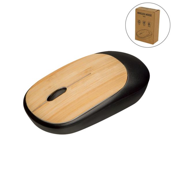 50 Bamboo Wireless Mouse in Black Color