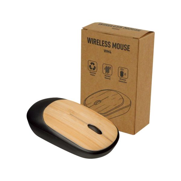 50 Bamboo Wireless Mouse in Black Color