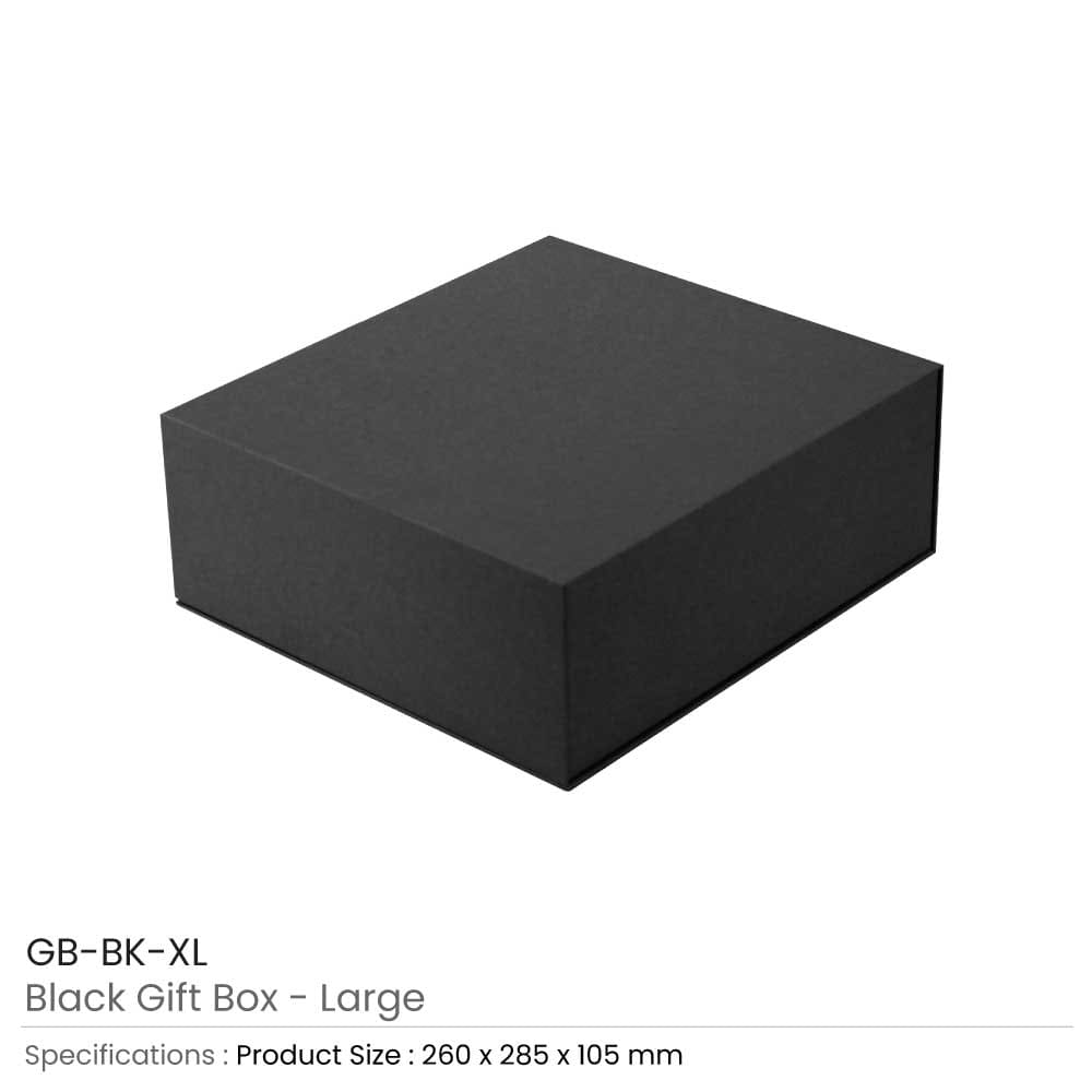 20 Black Gift Box with Magnetic Closure Size XL