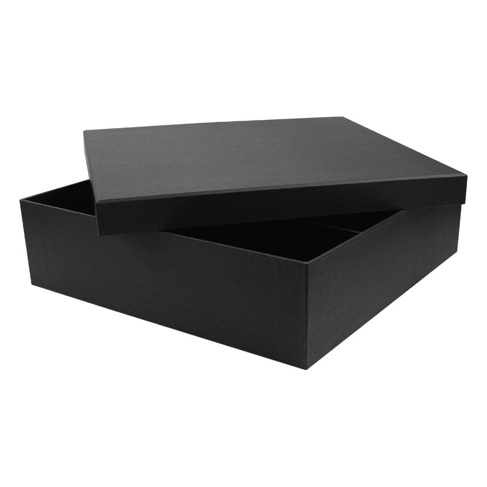 10 Black Plain Gift Box Size XXL Cardboard Material