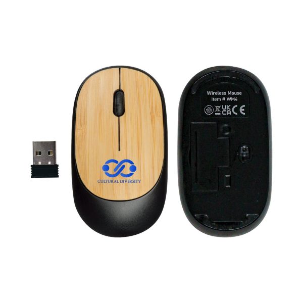 50 Bamboo Wireless Mouse in Black Color