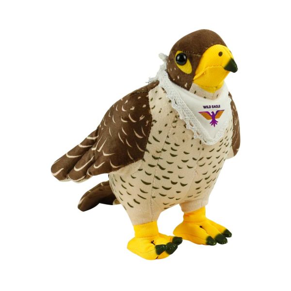 60 Falcon Plush Toys with White Scarf for Branding 22 cm