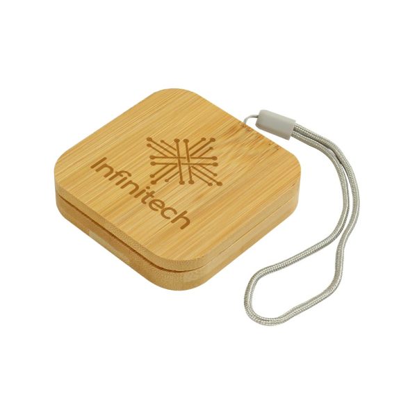 150 Multi-Charging Cable Set in Square Bamboo Case