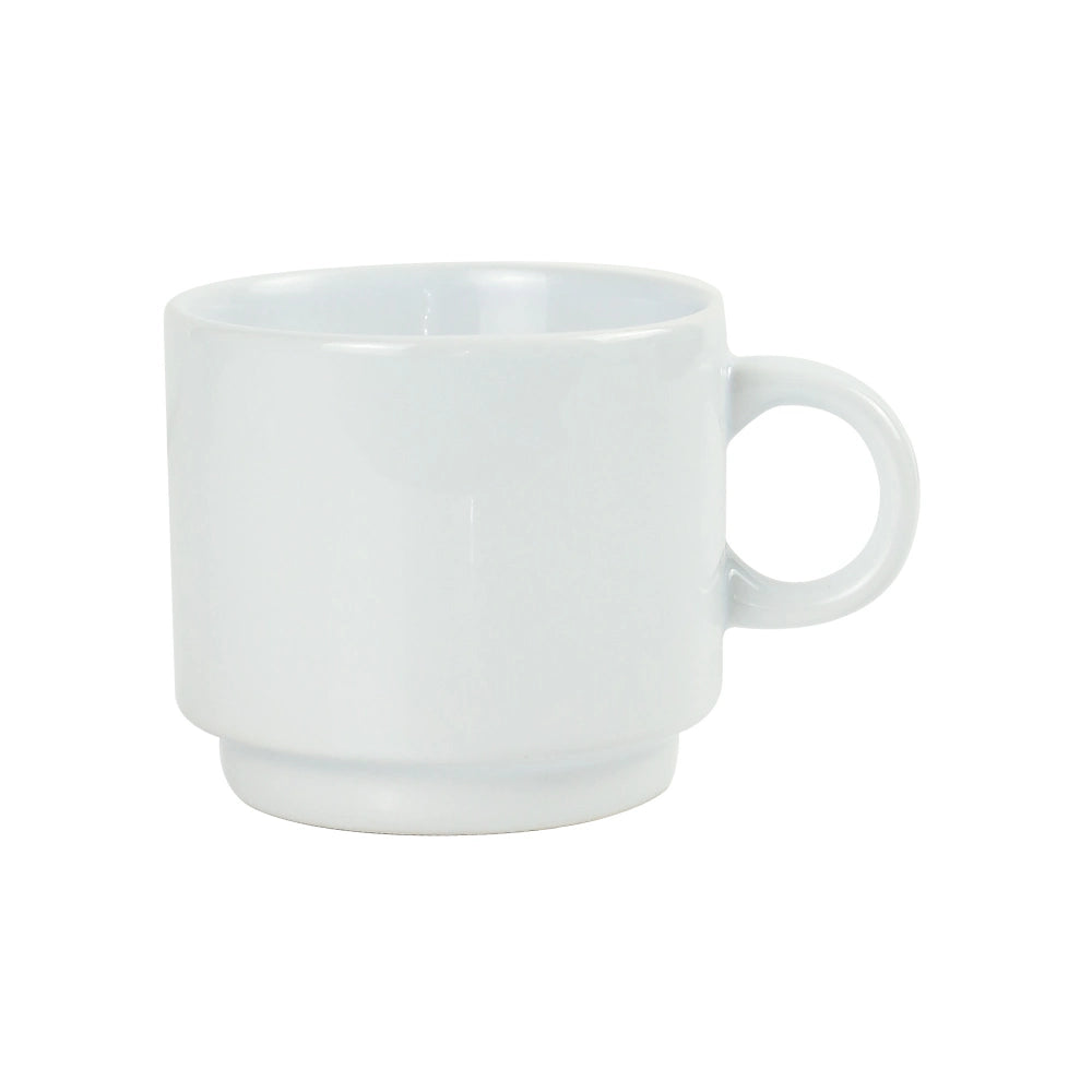 50 Ceramic Cups 10 Oz Glossy Finish White Color