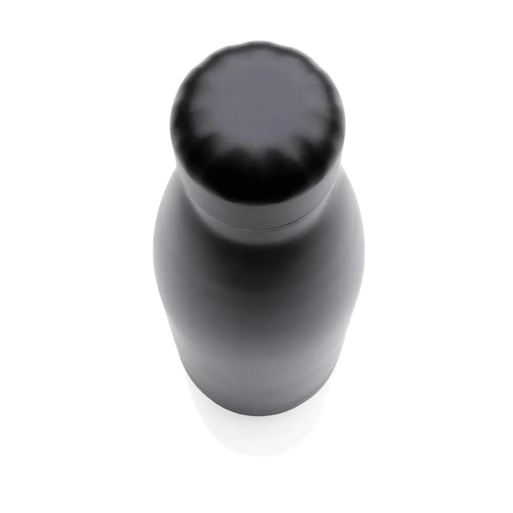 50 Premium Soft Touch Black Cola Bottles in Stainless Steel 500ml