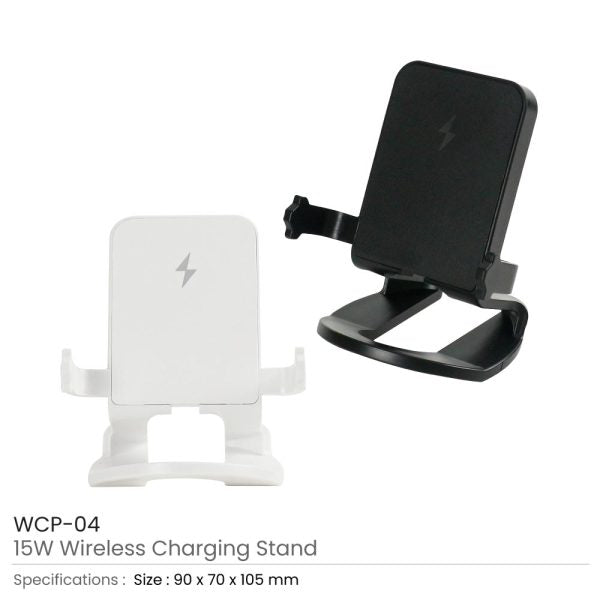 50 Desktop Wireless Charging Stands 15W Fast Charging