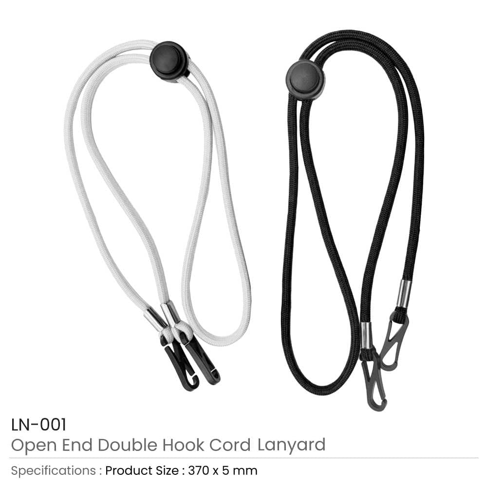 1500 Double Hook Cord Lanyards