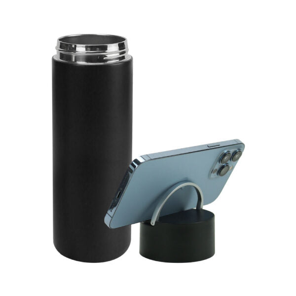 40 Double Wall SS Bottle, Twist-off Lid with Phone Holder 600 ml