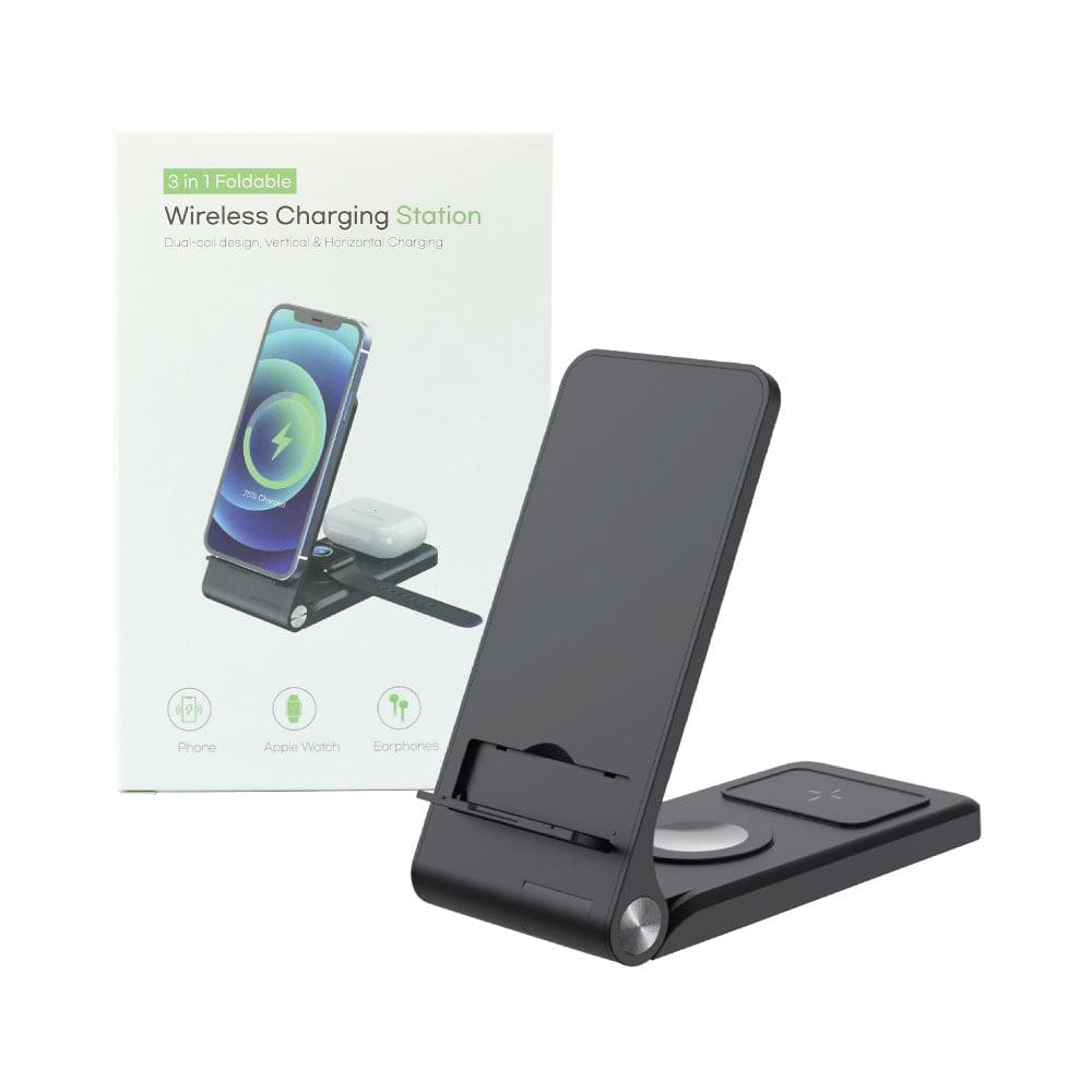 60 Foldable Wireless Charging Station 15W & Light-up Logo