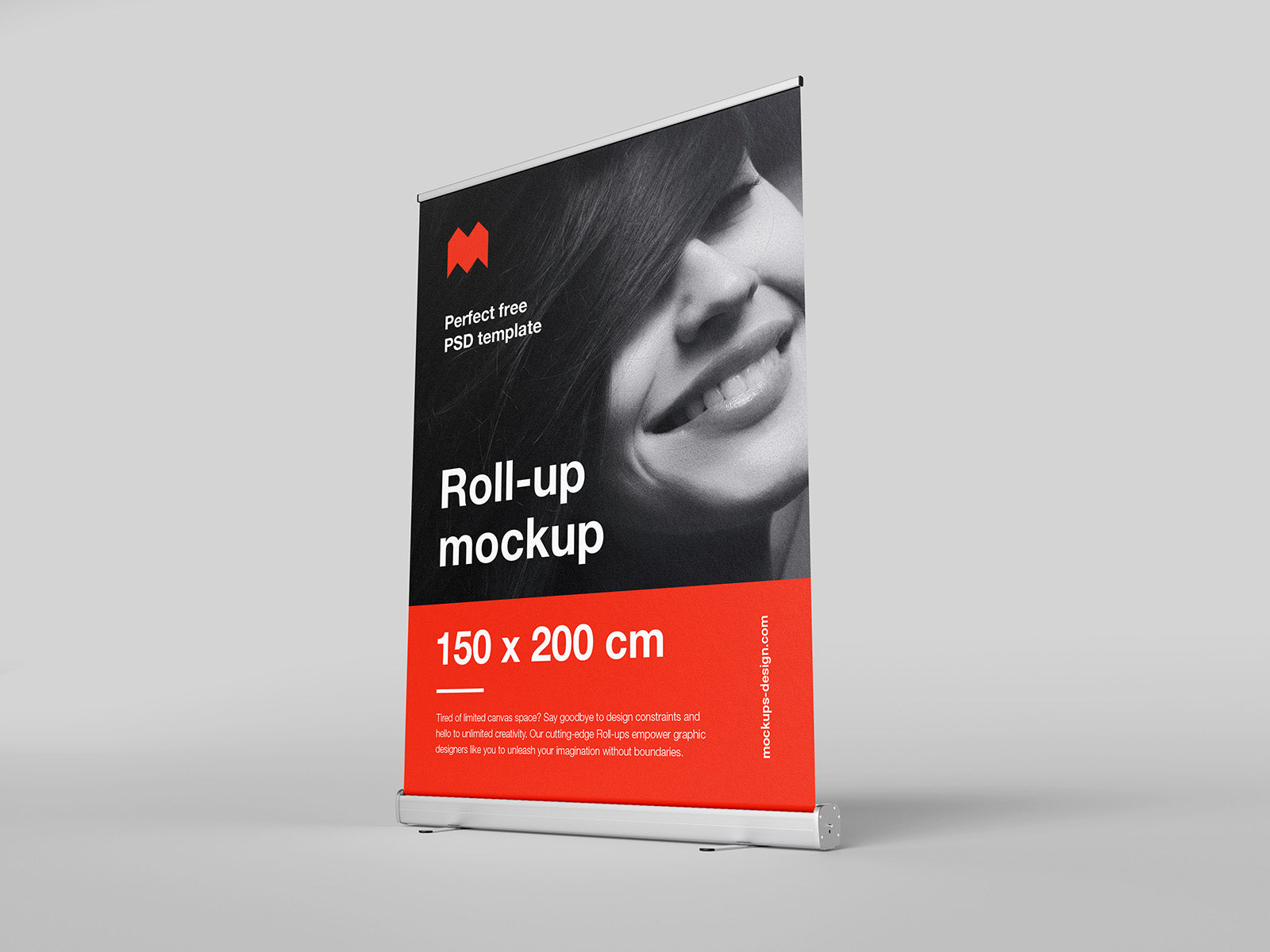 1 Roll Up Banner 150 x 200 cm