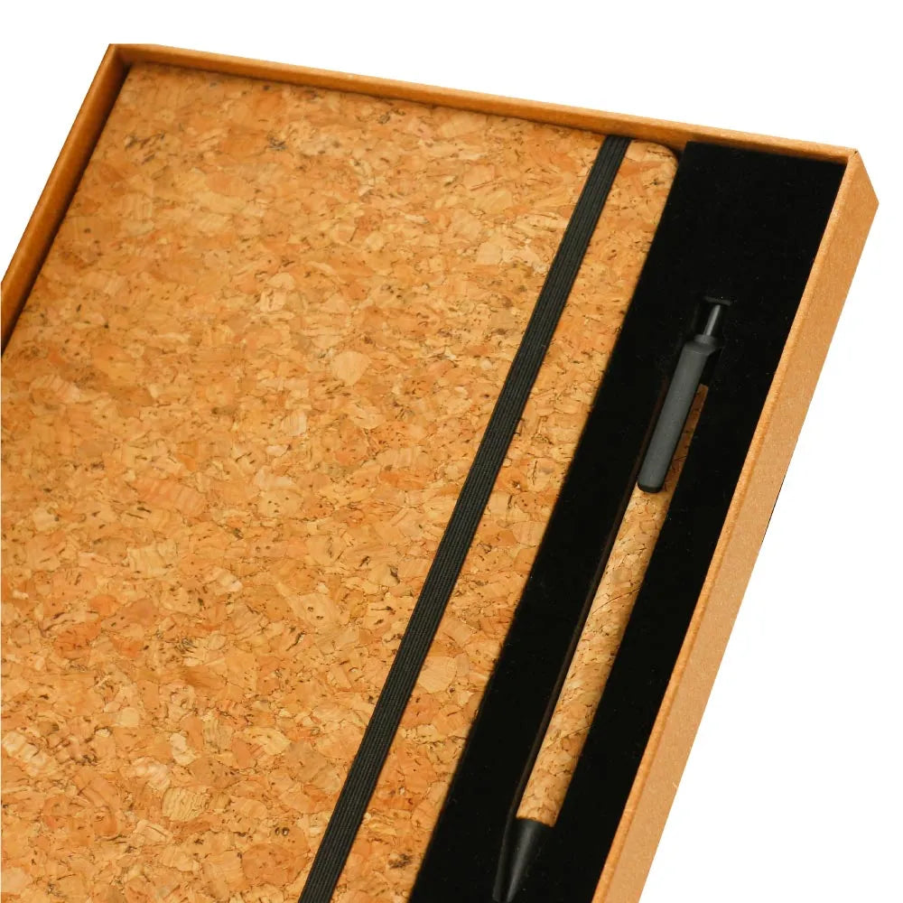 50 Cork Notebook and Ball Pen Gift Set