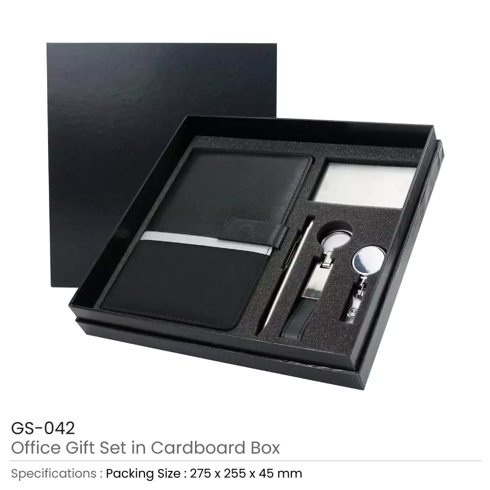 50 Office Gift Sets in a Black Cardboard Gift Box