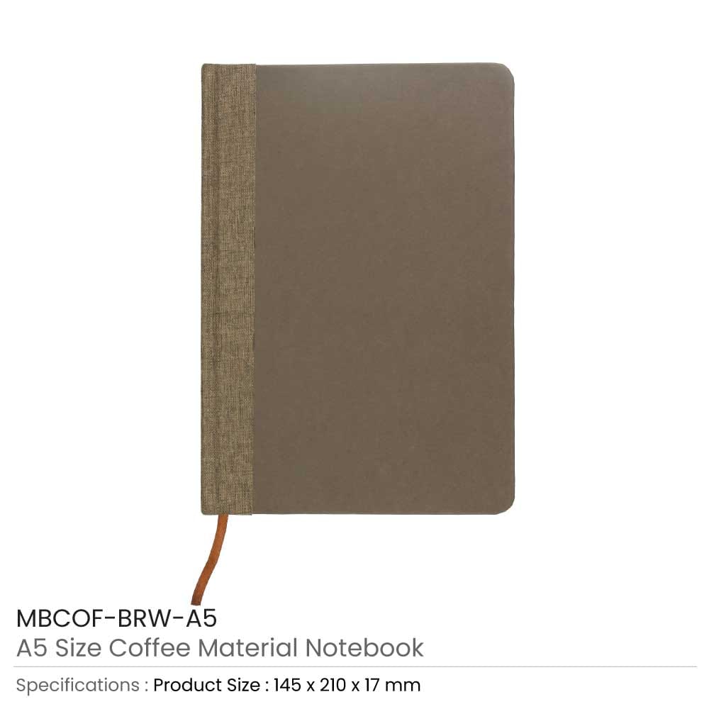 50 A5 Size Coffee Material Notebook