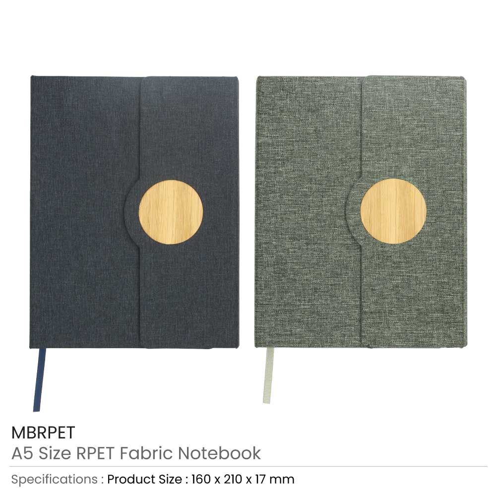 40 A5 Size RPET Fabric Notebook