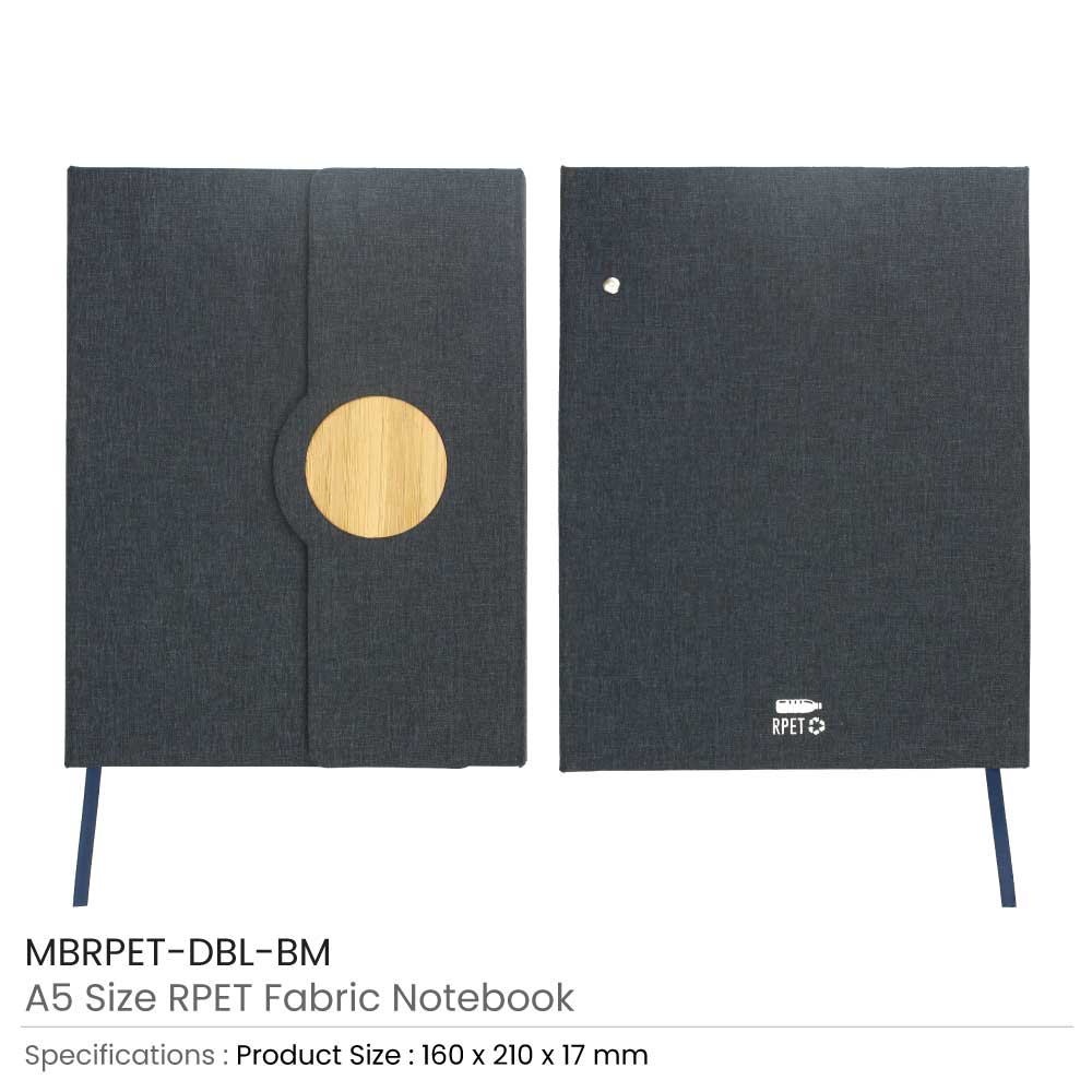 40 A5 Size RPET Fabric Notebook