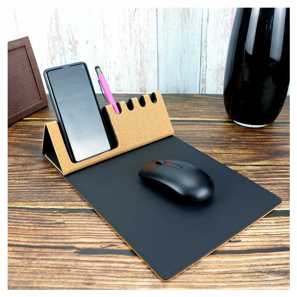 50 Multi Function Foldable Cork+PU Mousepad