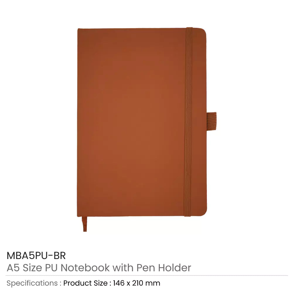 50 PU Notebook with Pen Holder