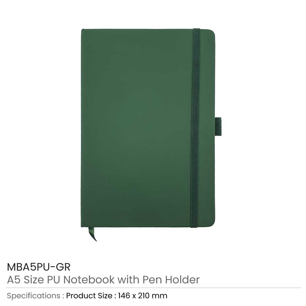 50 PU Notebook with Pen Holder