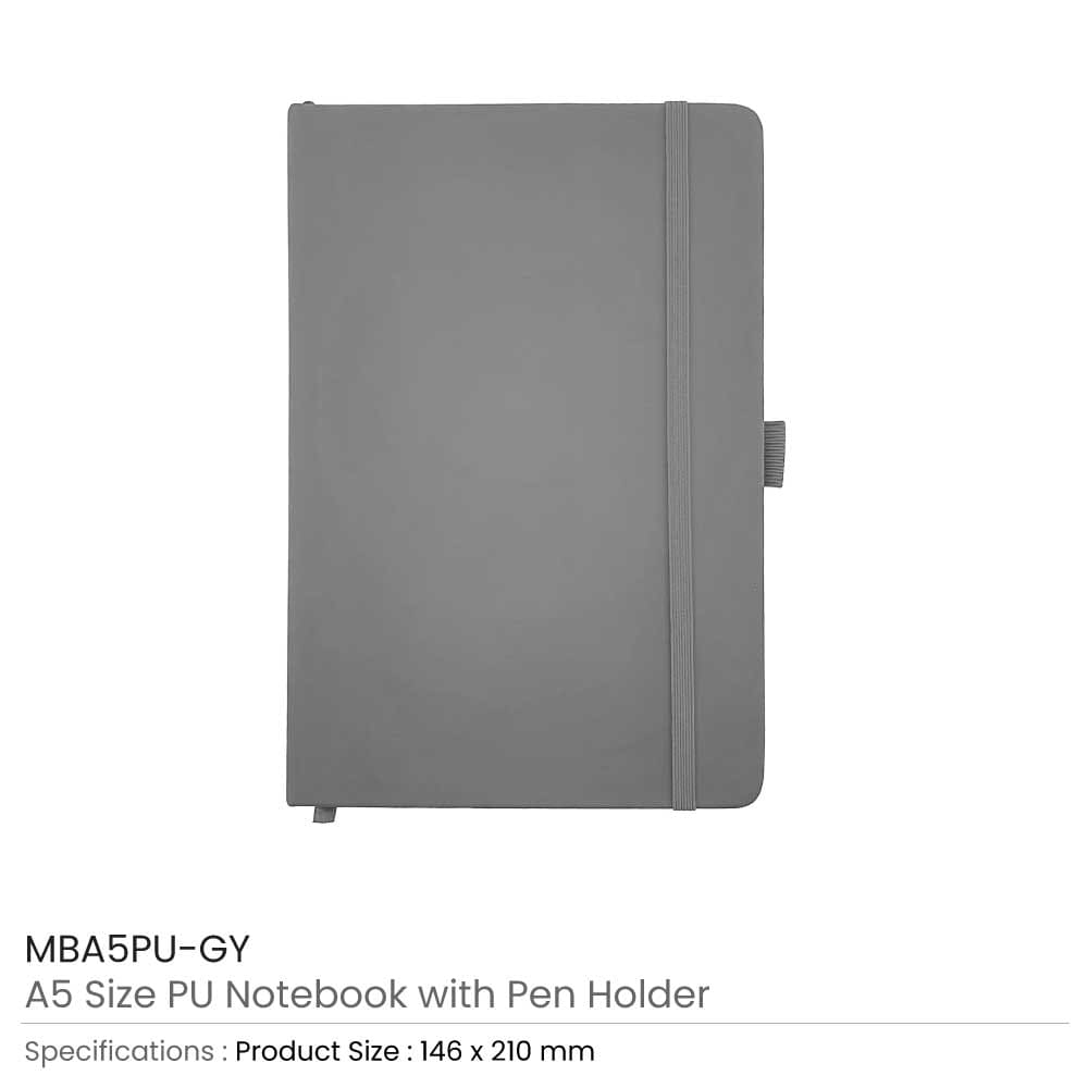 50 PU Notebook with Pen Holder