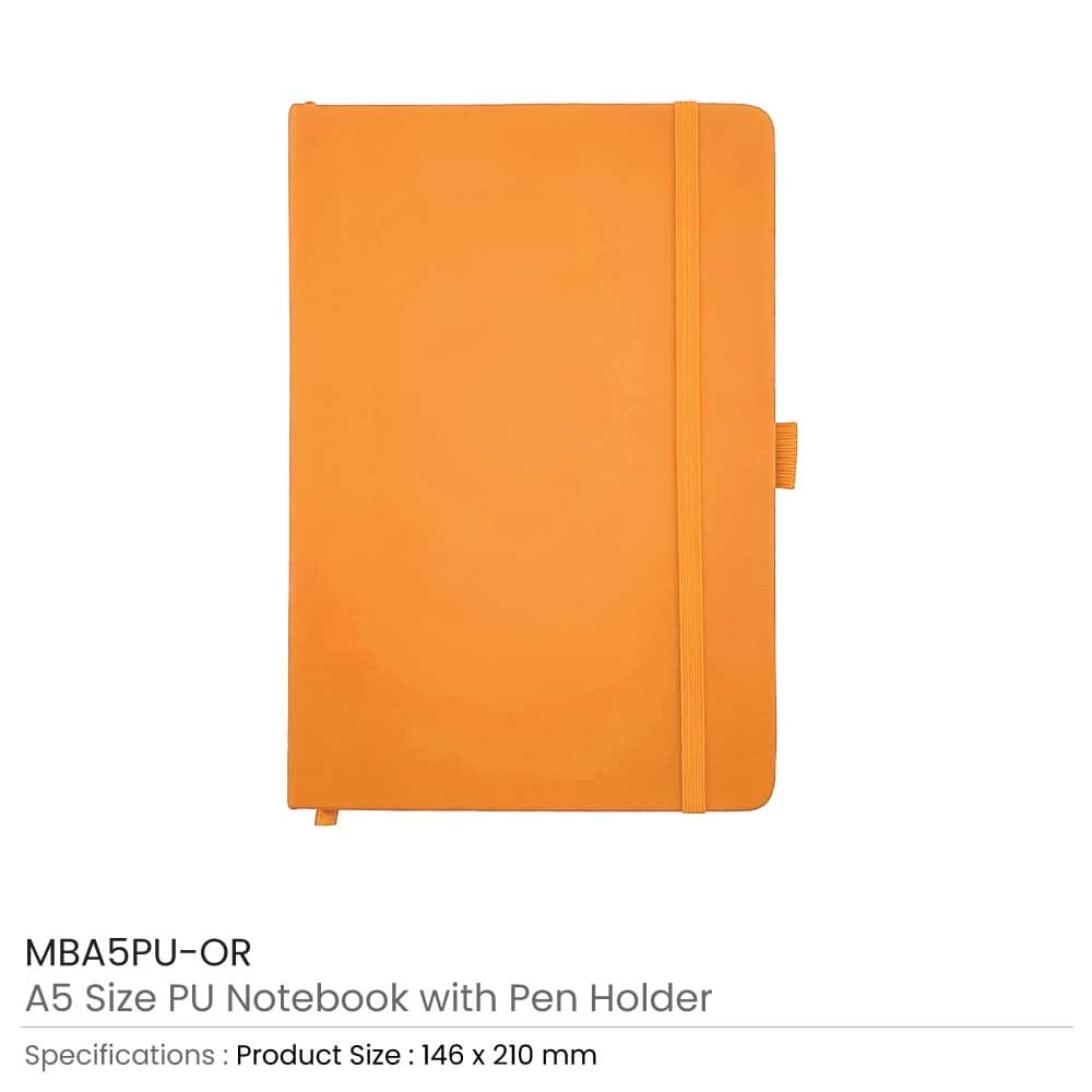 50 PU Notebook with Pen Holder