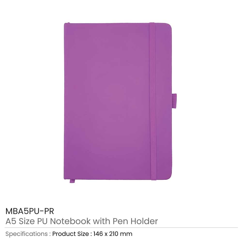 50 PU Notebook with Pen Holder