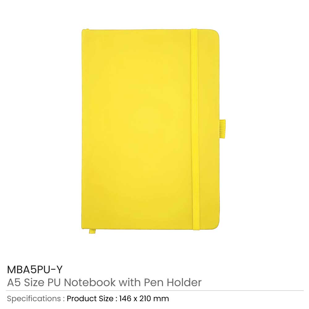 50 PU Notebook with Pen Holder