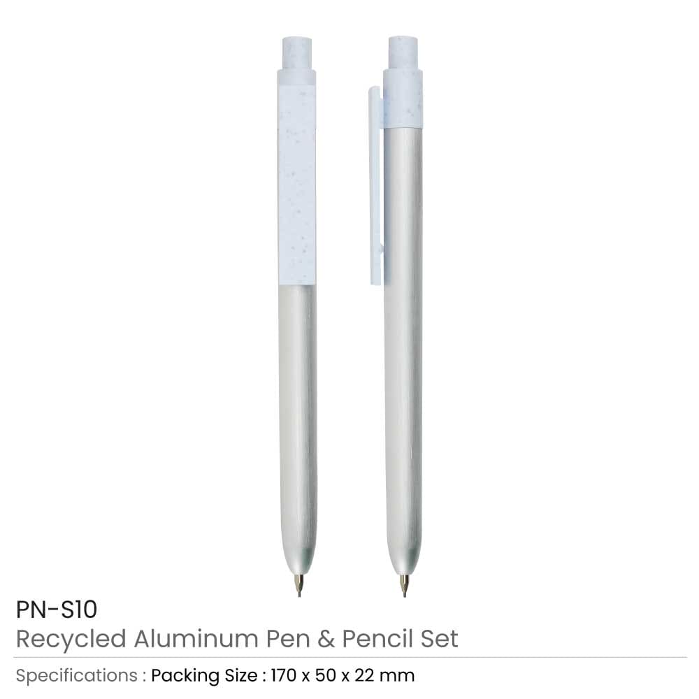 100 Recycled Aluminum Pen and Pencil Sets