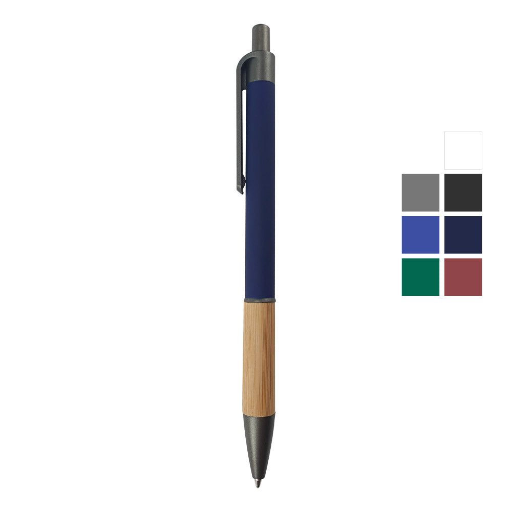 500 Push Button Ballpoint Pens with Bamboo Grip