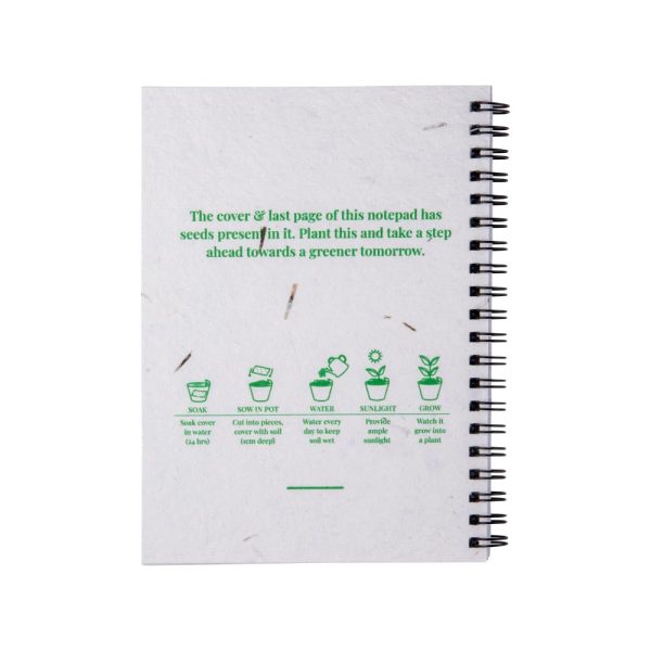 120 Plantable Notepads B6 with Seed Covers & Spiral Binding