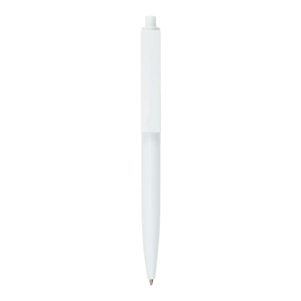 1000 Plastic Pens White Color, Push Button, Wide Clip