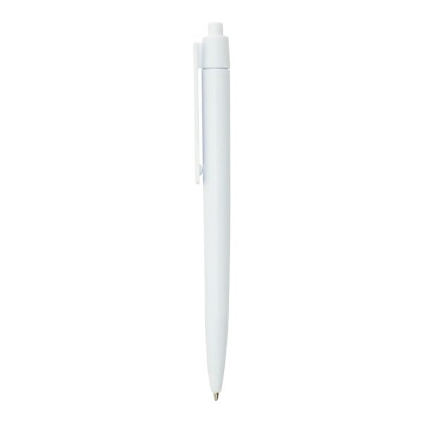 1000 Plastic Pens White Color, Push Button, Wide Clip