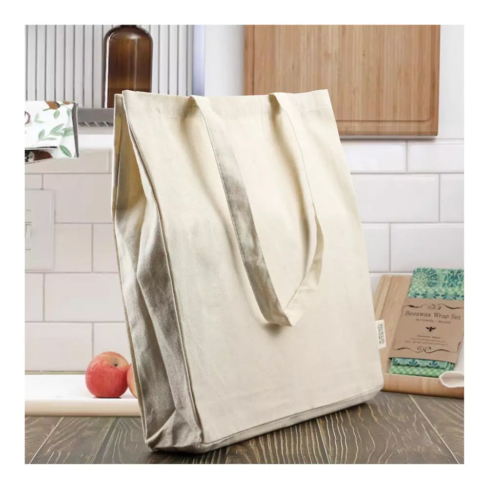 50 Recycled Cotton Bags with Gusset