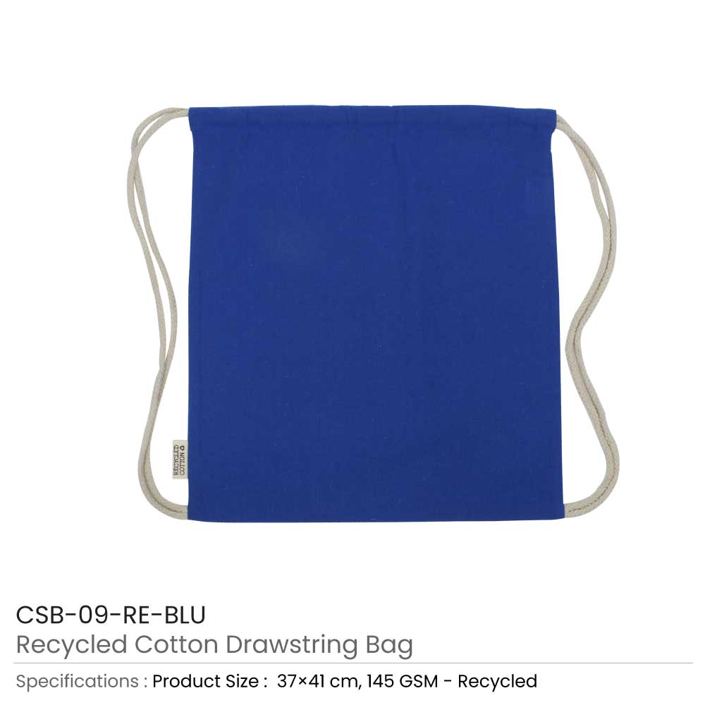 200 Recycled Drawstring Cotton Bags