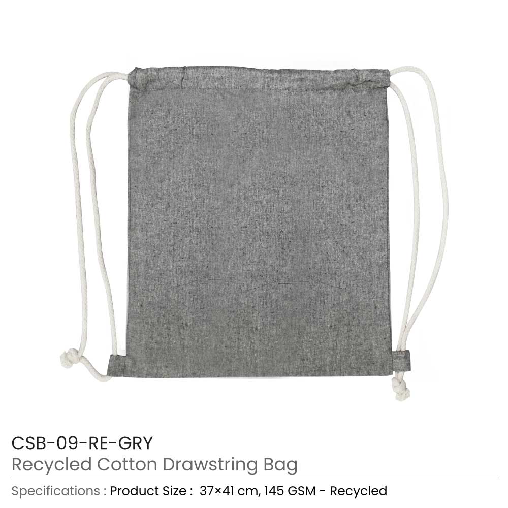 200 Recycled Drawstring Cotton Bags