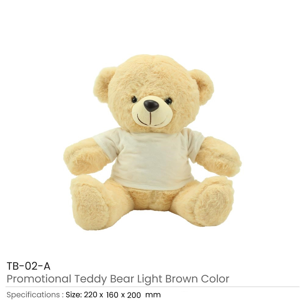 1 Promotional Teddy Bear Toys with Printable White Tshirt