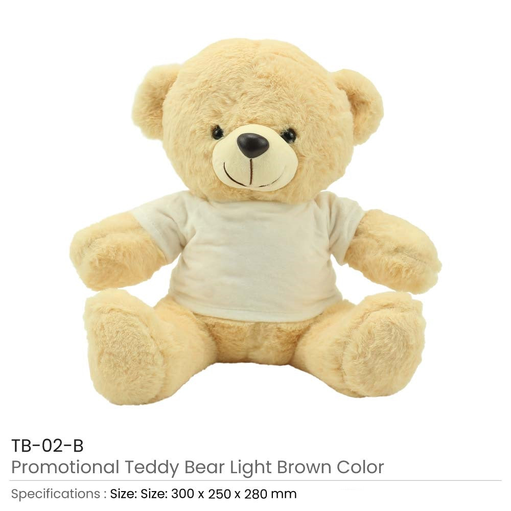 1 Promotional Teddy Bear Toys with Printable White Tshirt