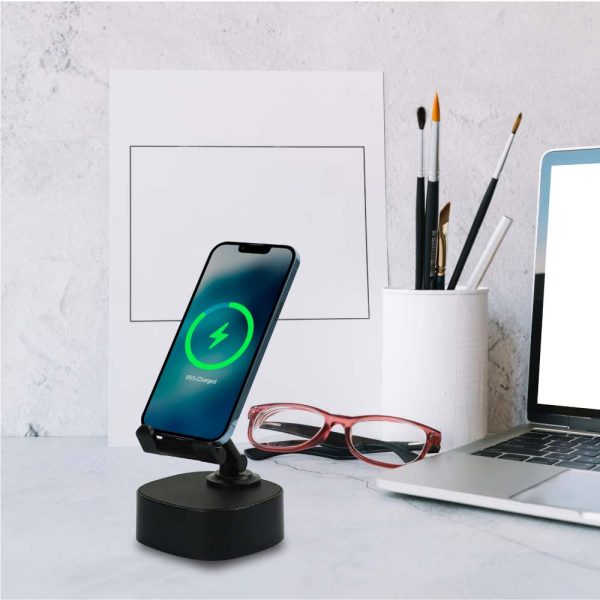 12 Wireless Fast Charger 15W with BT Speaker and RGB LED Logo