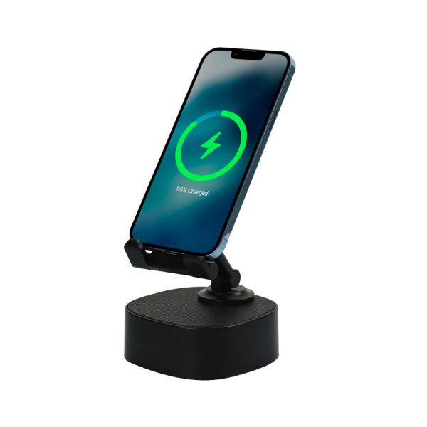 12 Wireless Fast Charger 15W with BT Speaker and RGB LED Logo