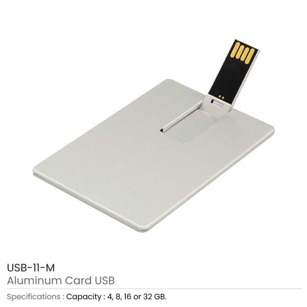 200 Aluminum Card Size USB