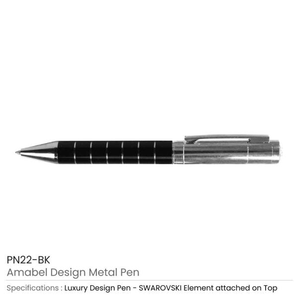 250 Amabel Design Metal Pens