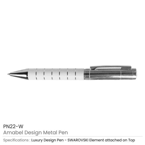 250 Amabel Design Metal Pens