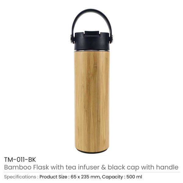 50 Bamboo Flask with Tea Infuser