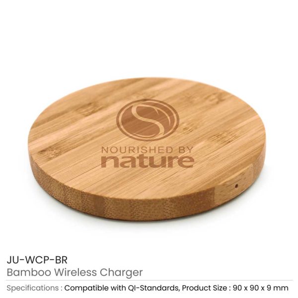 100 Bamboo Wireless Charging Pad